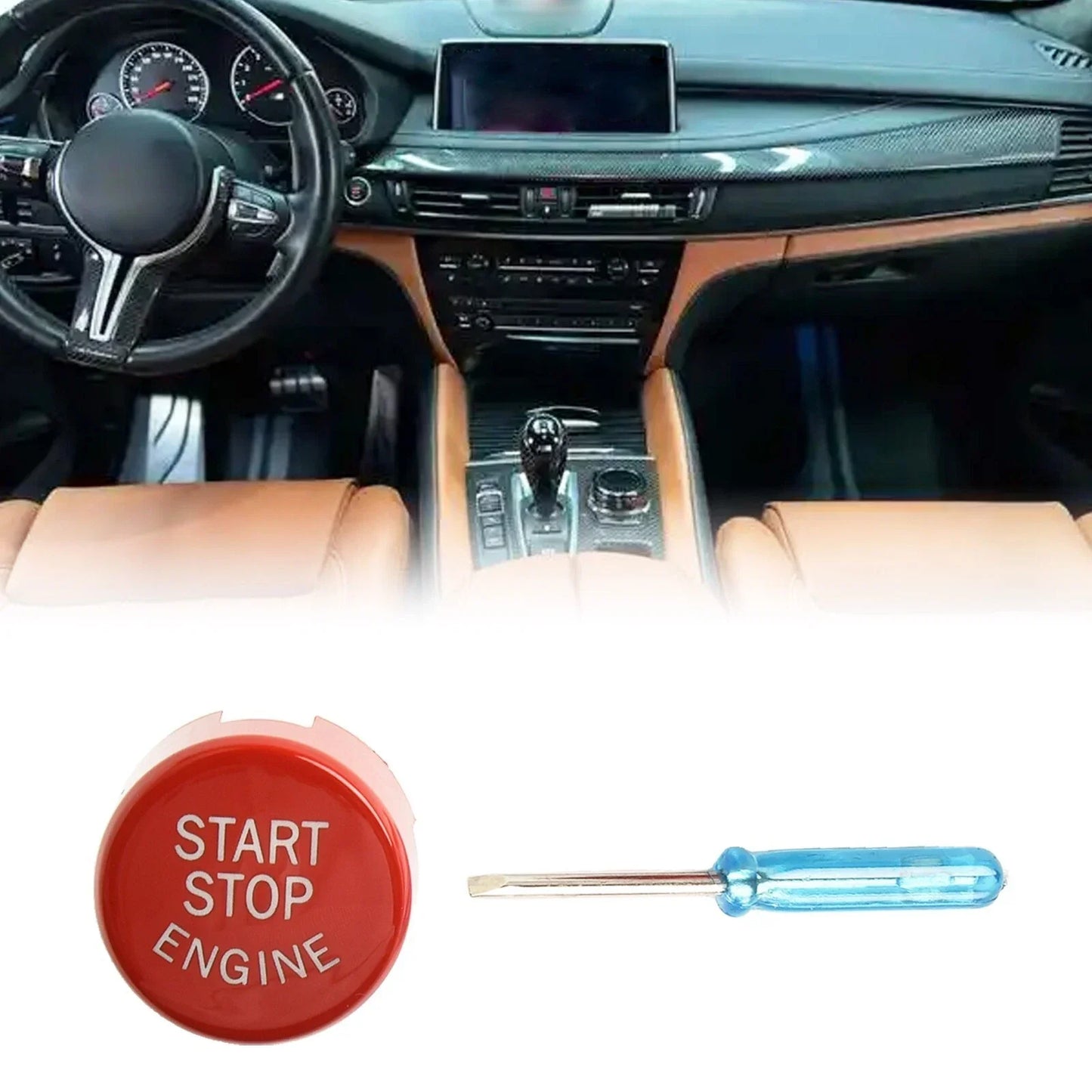 Red Stop Engine Button Accessories for F10 F20 F30 Car F Chassis