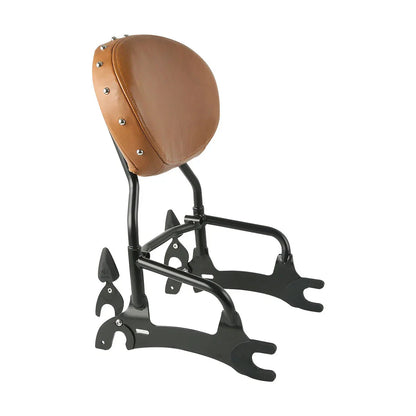 12" Black Sissy Bar Backrest Mounting Spools for Indian Chieftain (2014-2022)