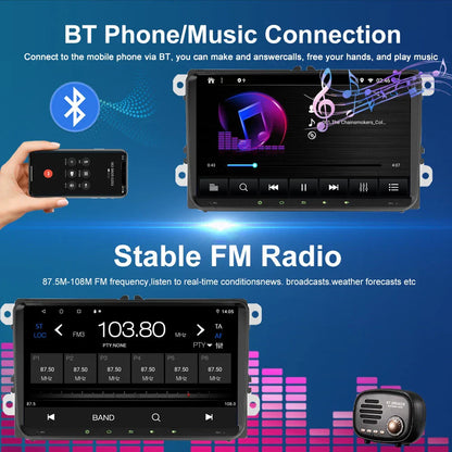 9'' Wireless CarPlay Android Auto Head Unit for VW Amarok (2011-2016)
