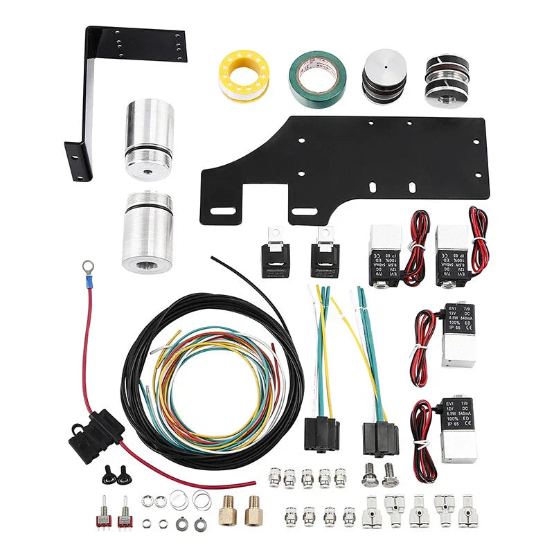Front Air Ride Lowering Kit & Rear Suspension Harley Road Glide (2014-2025)