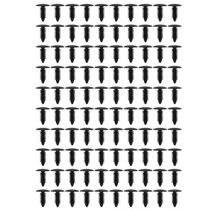 100pcs 7.8mm Plastic Car Interior Rivets Fastener Retainer Clips