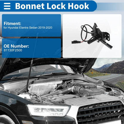 Hood Latch Assembly for Hyundai Elantra Sedan (2019-2020) 1 x Pc