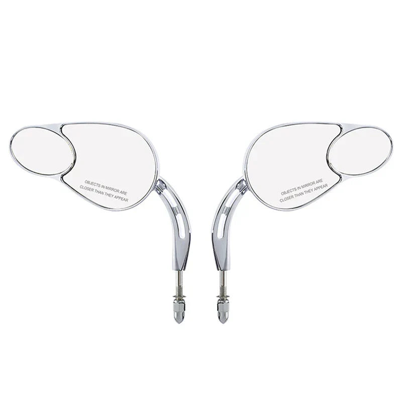 Black/Chrome Rear-View Mirrors for Harley Softail, Touring, Sportster 883-1200