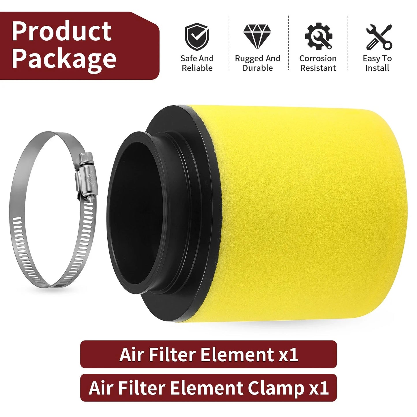 Air Filter Element for Honda ATC250R/ATC250SX/ATC200X (1983–1987)