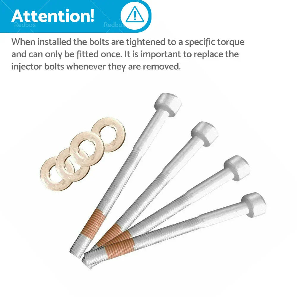 4 x Injector Bolts & Seals for Mercedes Sprinter, Vito, M-Class (2006-2018)