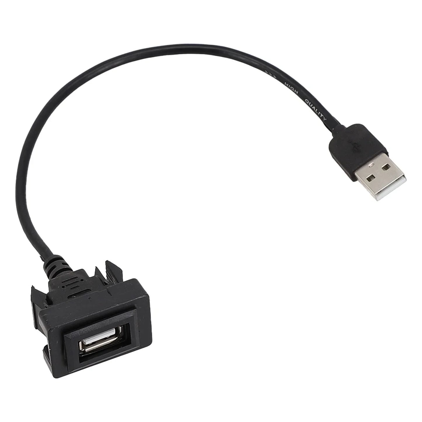 DASH Flush Mount USB Port Panel Extension Cable Adapter for Toyota
