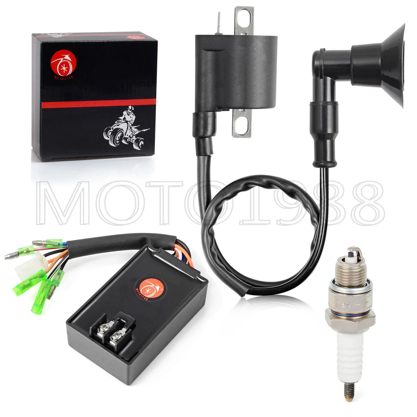 CDI Box Ignition Coil & Plug for Polaris Sportsman 90 Predator 90 (2003-2006)