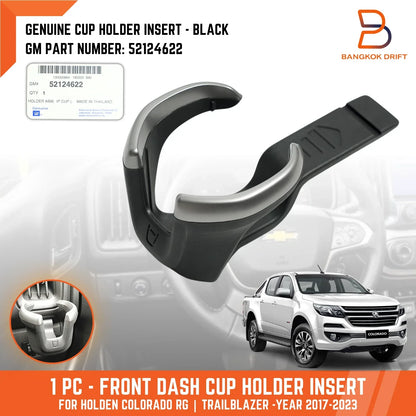 Black Dash Cup Holder Insert for Holden Colorado, Trailblazer (2017-2022)