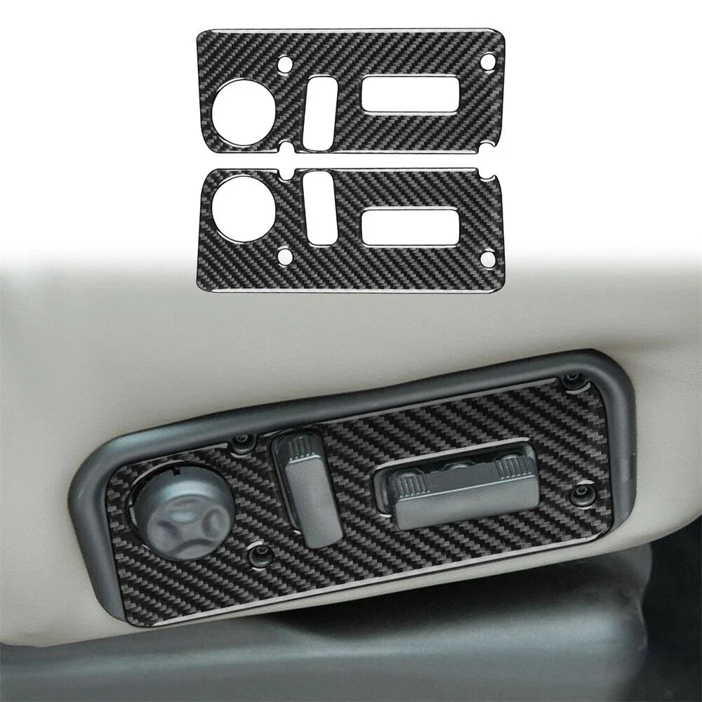 Carbon Fiber Seat Control Adjustment Button Covers for Hummer H2 (2003-2007)