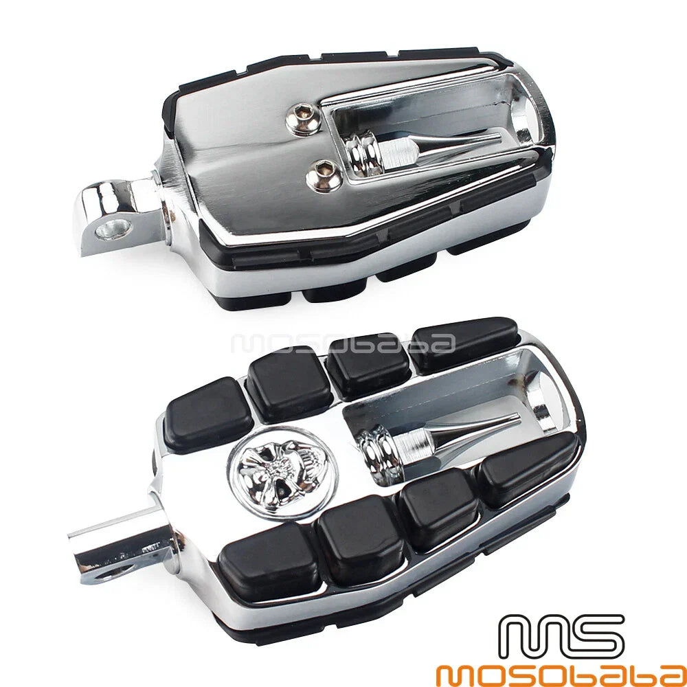 Zombie Skull Foot Pegs for Harley Dyna Touring FLH FLT (2006-2023)