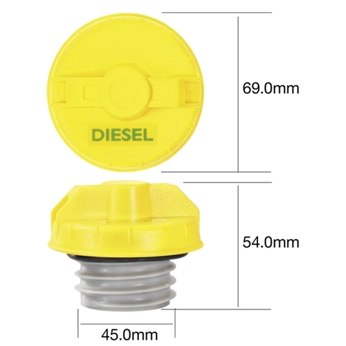 Plastic 2.8L Diesel Fuel Cap for Pajero (1993-2002)
