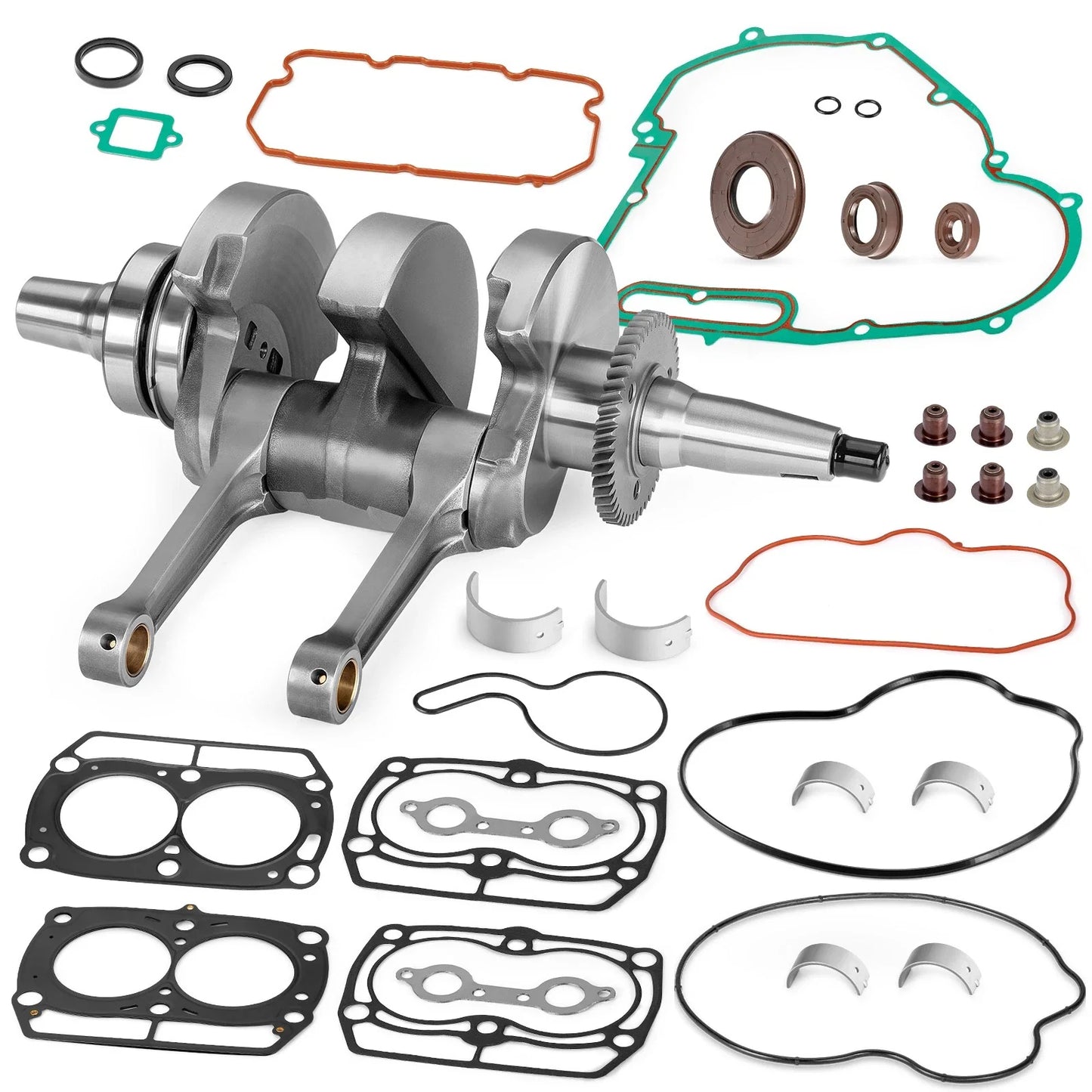 Crankshaft & Bearings & Gasket Seal Rebuild Kit for Polaris RZR 800 (2008–2014)