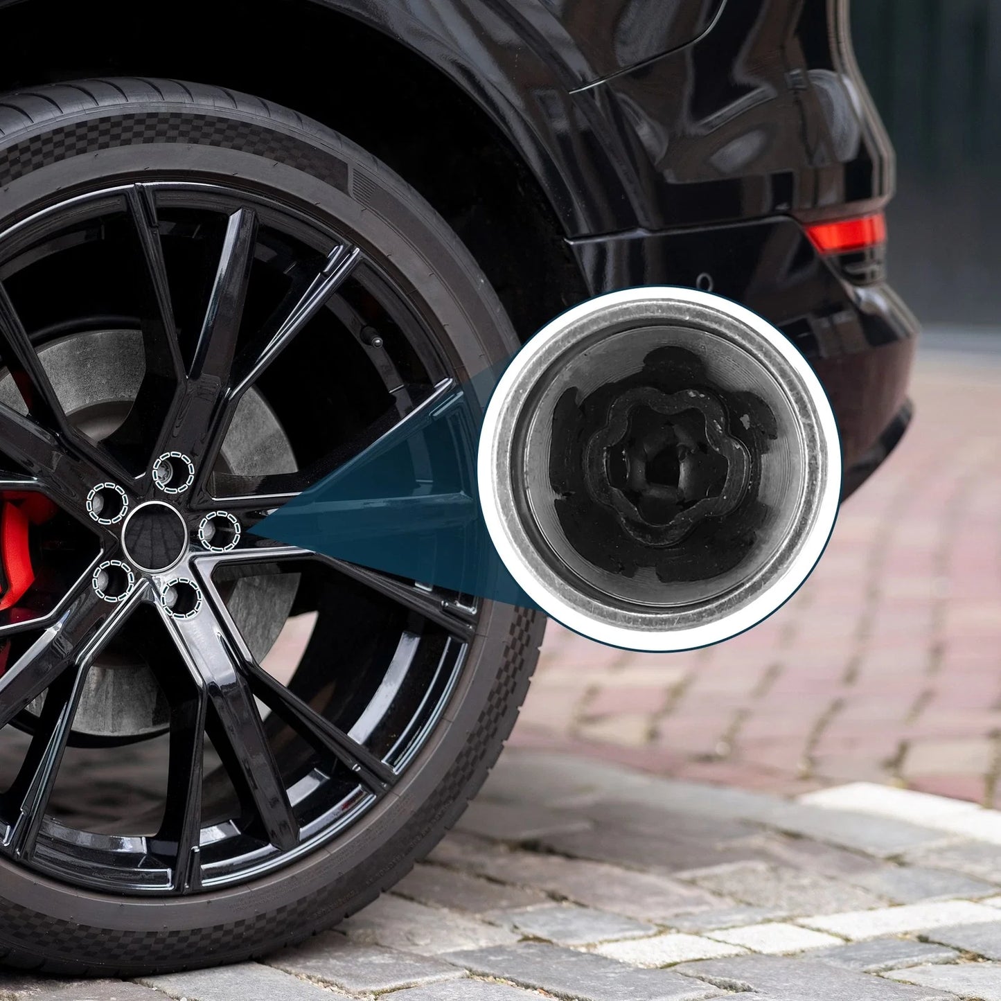 Wheel Lock Lug Nut for BMW with Protector Nut Socket