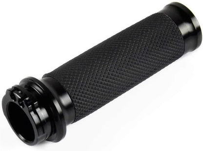 Black 1" Motorcycle Hand Grips for Harley Sportster, Touring, Dyna, Softail