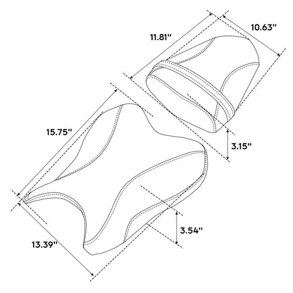 Rider & Passenger Seat for Yamaha YZF R6 (2006-2007)
