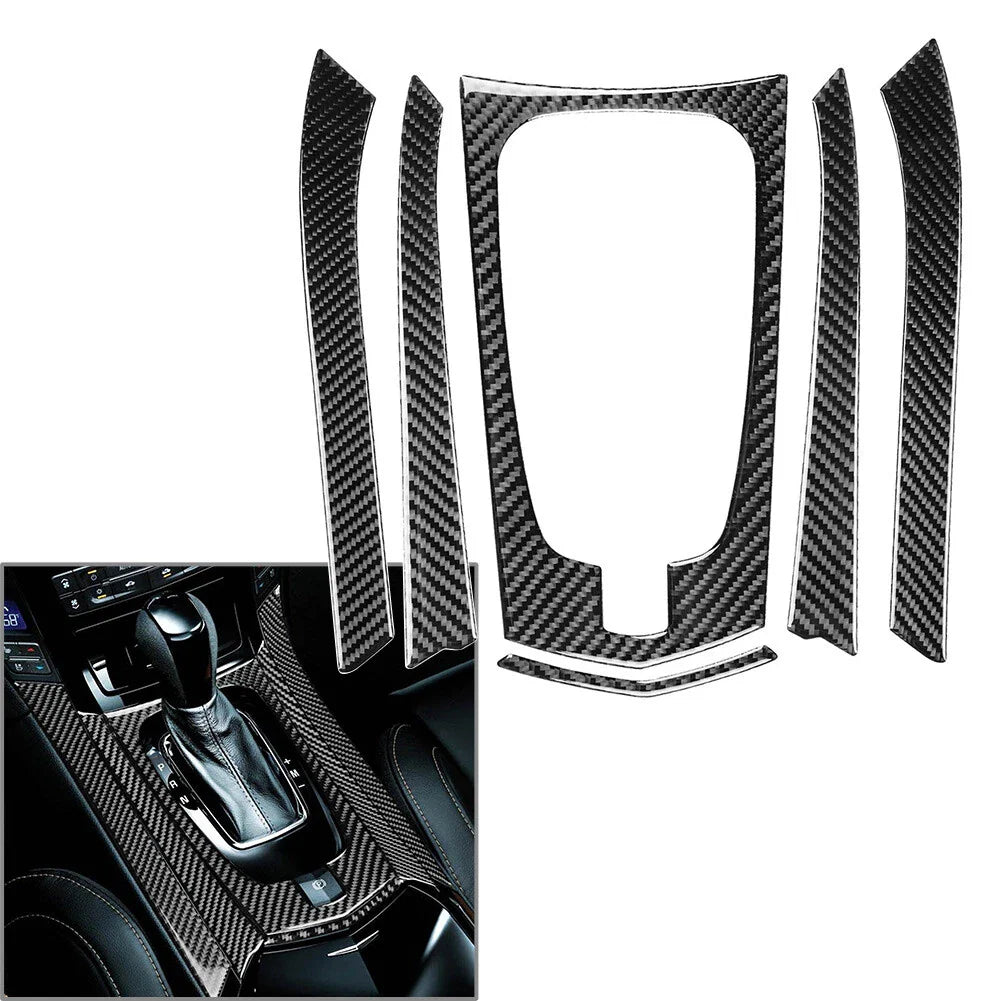 Carbon Fiber Gear Shift Trim Cover for Cadillac CTS (2008-2013)