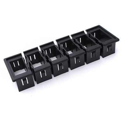 6 Gang Boat Rocker Switch Clip Panel Patrol Holder Housing Case Accessories