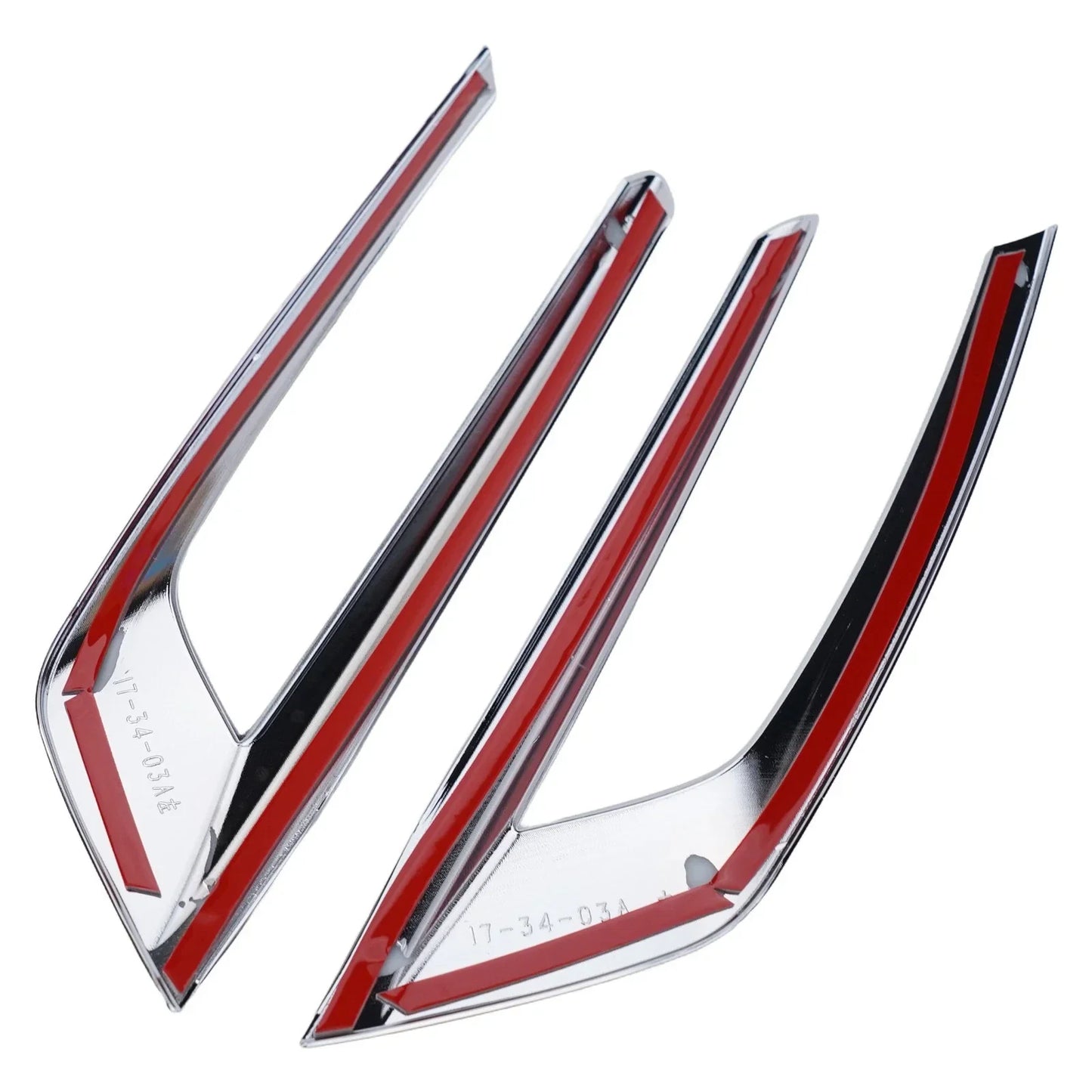 2 x Fog Lamp Decoration Lamp Cover Trim ABS Plastic Car Light