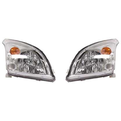 2 x Chrome Headlights for Toyota Prado GRJ120 KDJ120 KZJ120 (2003–2009)