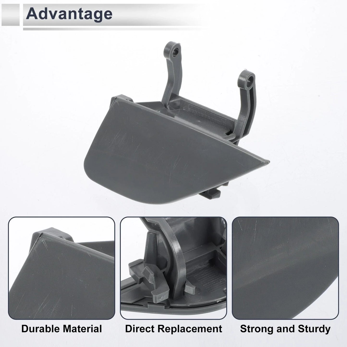 Front Left Side Bumper Headlight Washer Nozzle Cover for BMW 750i Unpainted