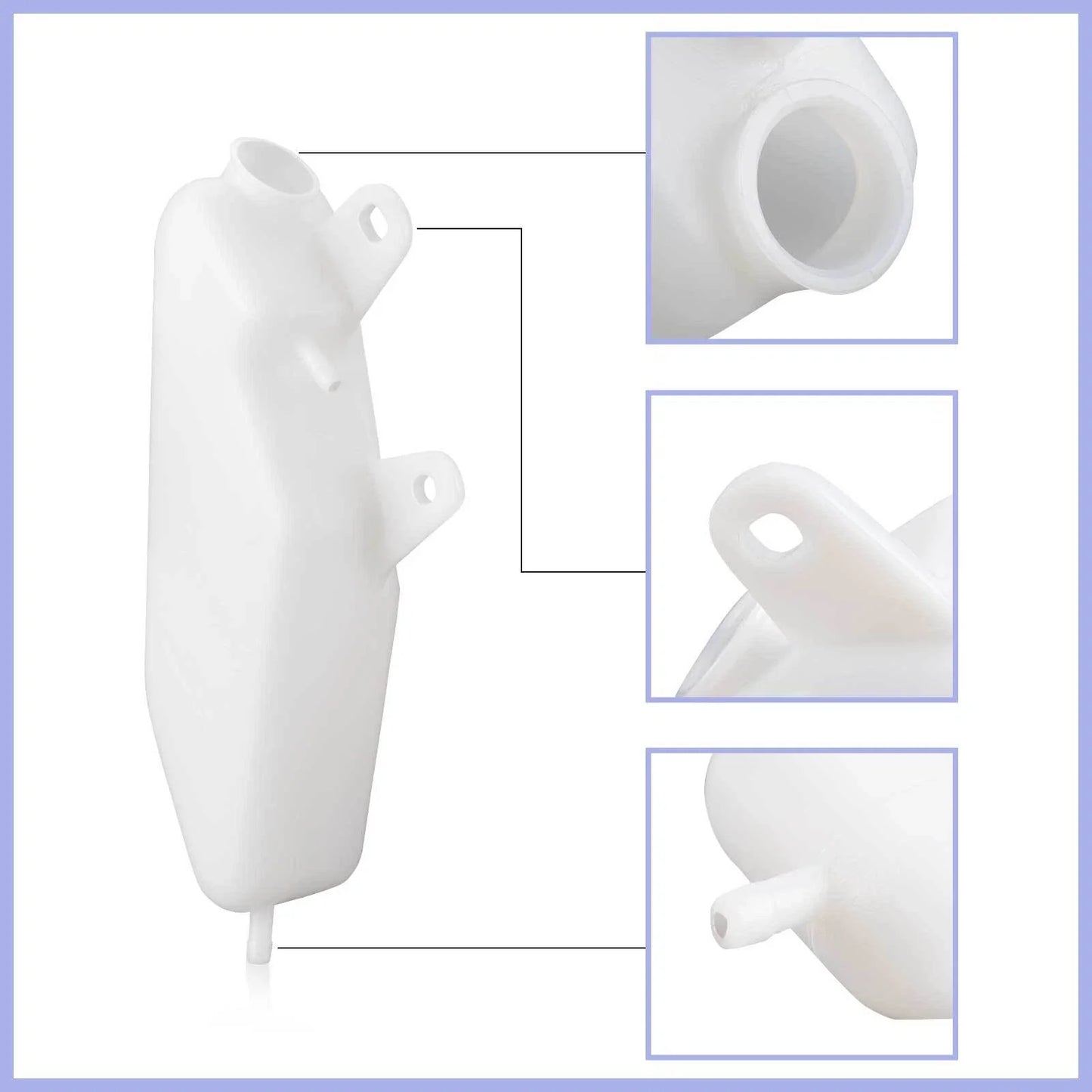 Overflow Coolant Recovery Tank & Cap for Yamaha Raptor 660R YFM660R (2001–2005)