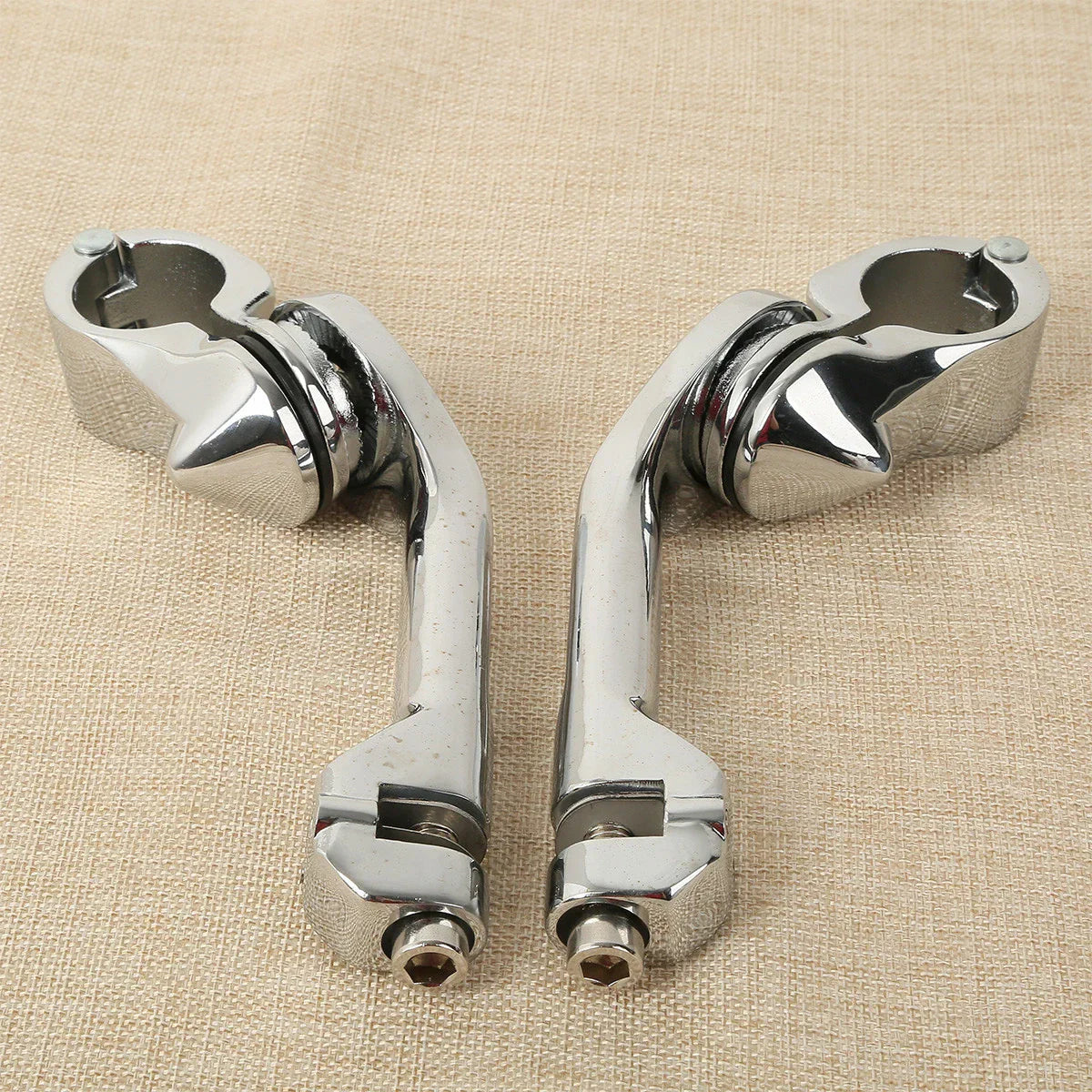 Adjustable 1.25" Highway Foot Pegs for Harley