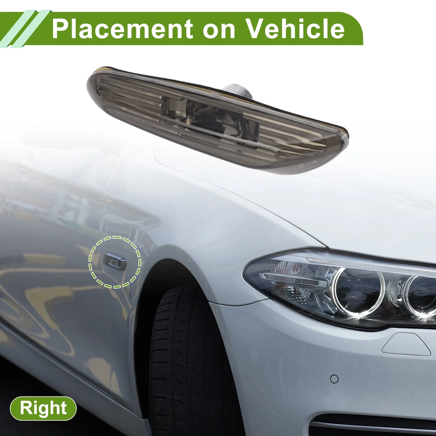 1 Pcs Right Side Marker Light Cover for BMW 3 Series (2002-2005)