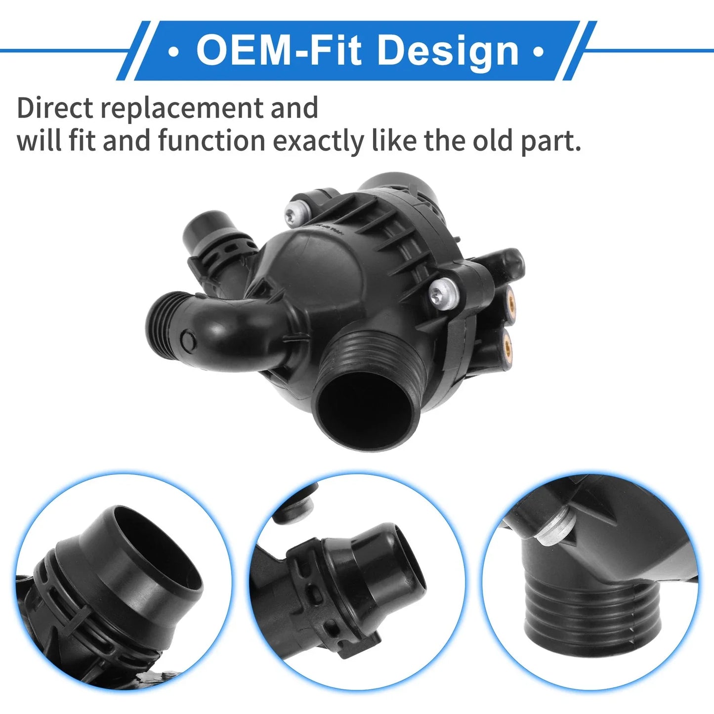 Engine Coolant Thermostat Housing Assembly for BMW E70 E71 X5 X6 (2007-2010)