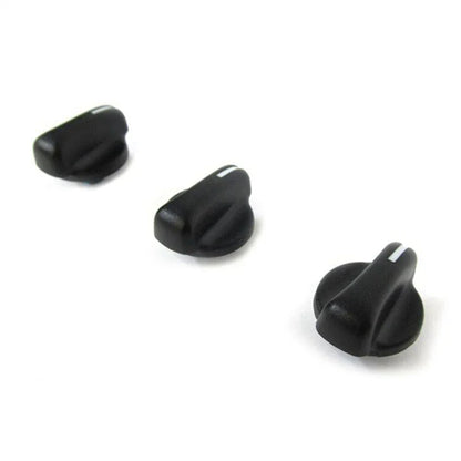 3 x A/C Heater Control Knob Fan Switch Set for Jeep Wrangler, Dodge Ram (2007-2023)