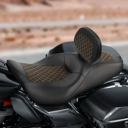 Driver Passenger Seat Rider Backrest for Harley Street Glide (2009-2023)