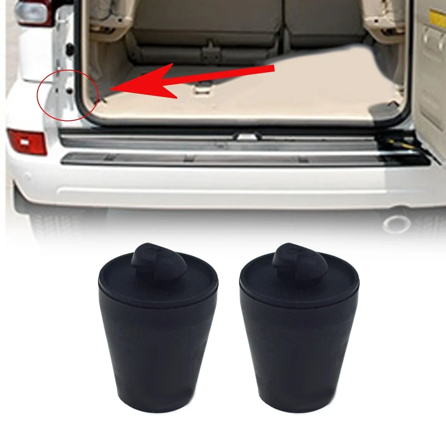Back Door Rubber Stop Cushion for Toyota RAV4 (2009–2012)