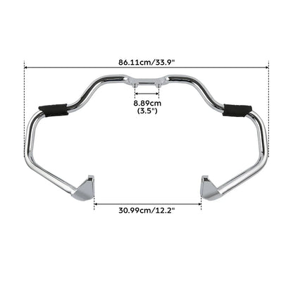 Black/Chrome Mustache Highway Bar for Indian Chief Vintage Chieftain (2014-2025)