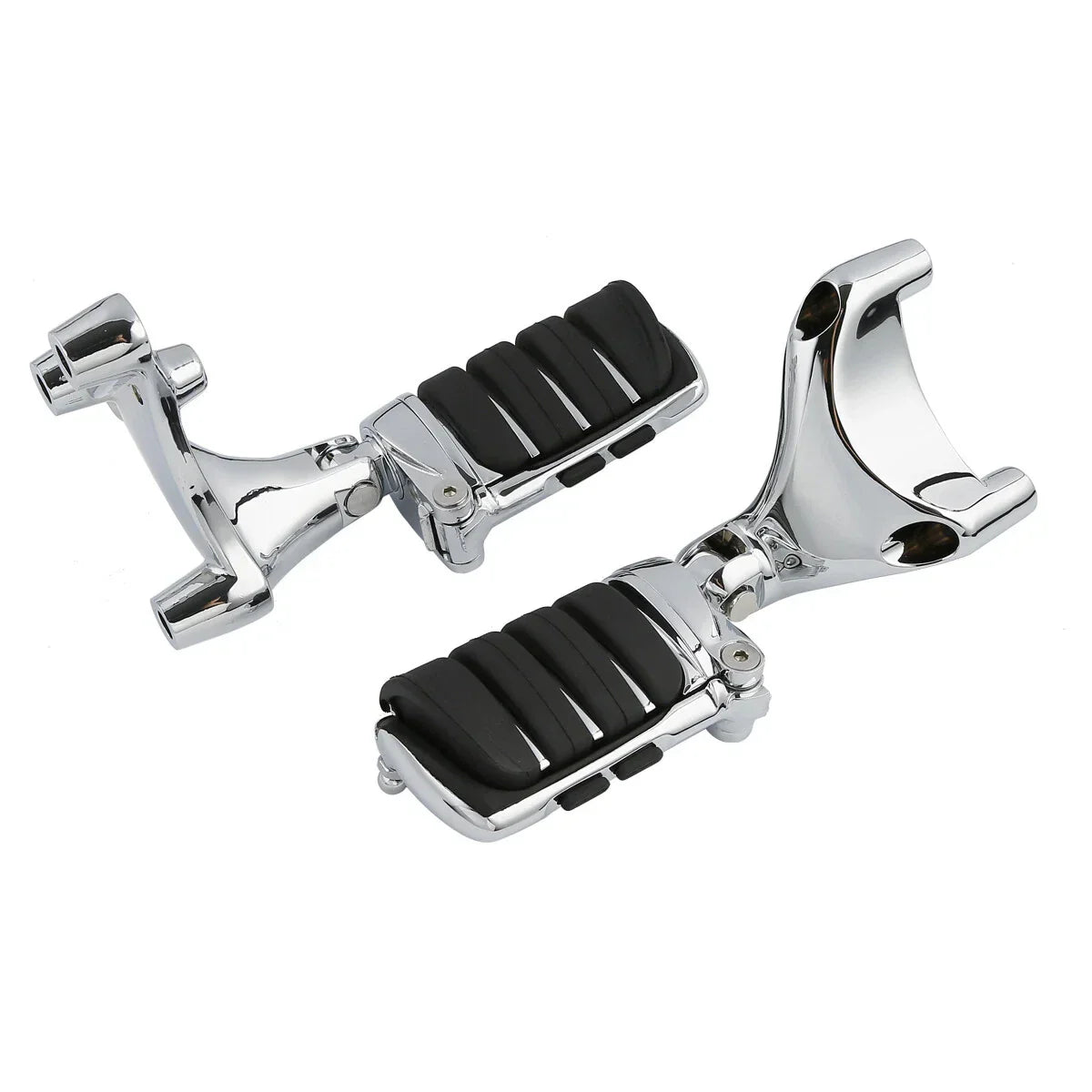 Chrome Passenger Foot Pegs Mount Bracket for Harley Sportster 883 1200 (14-22)