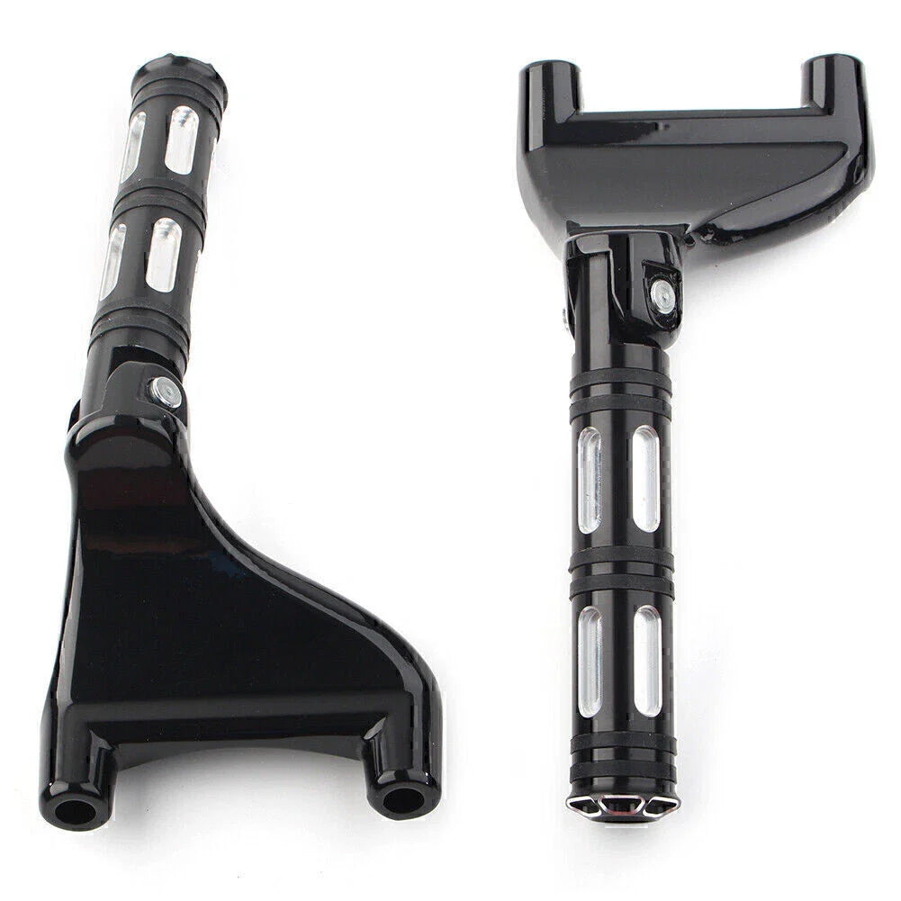 Black Rear Passenger Footrest Peg Mount for Harley Sportster XL883 XL1200 (2004-2013)