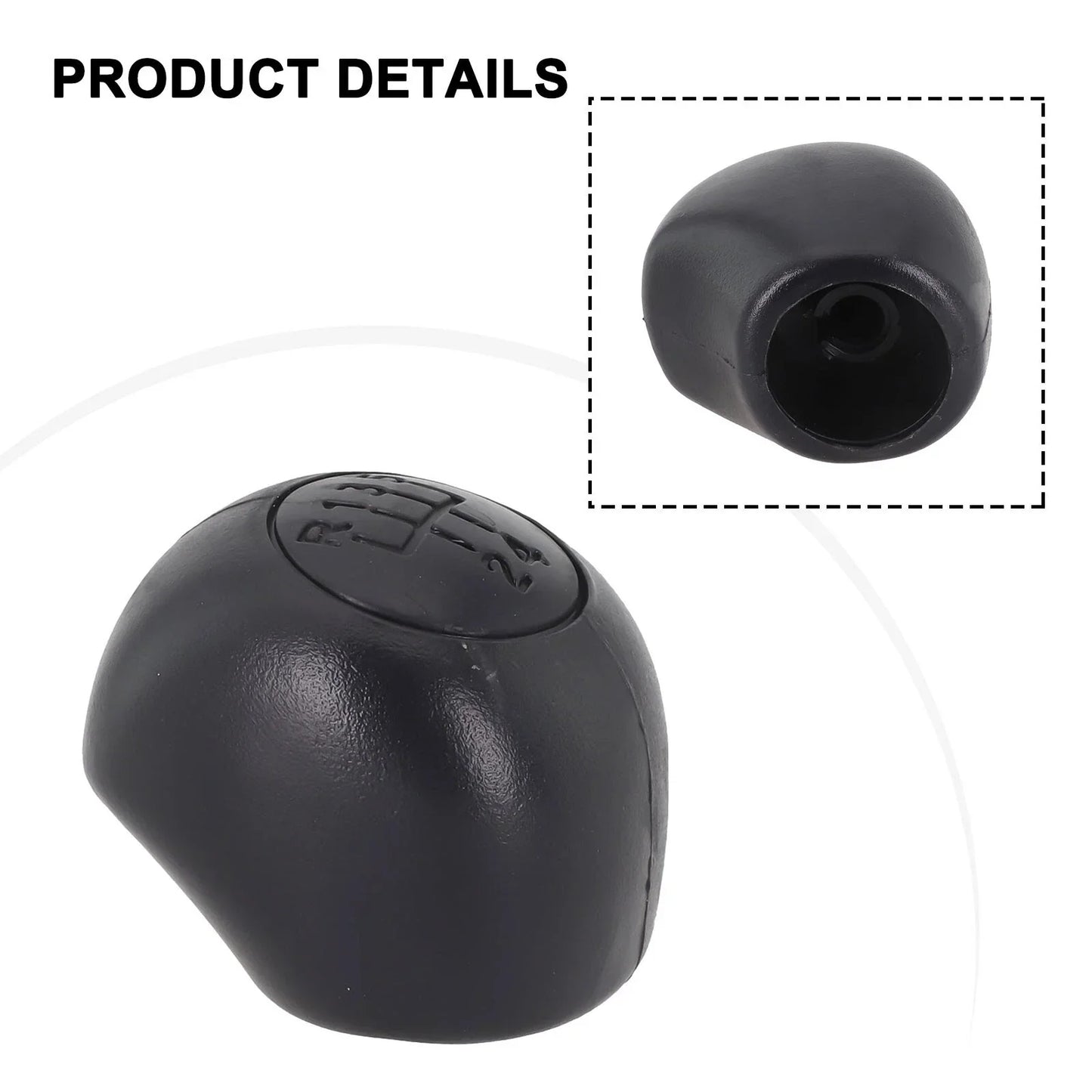 Black 5-Speed Shift Knob Cover for Fiat Ducato (2006–2022)