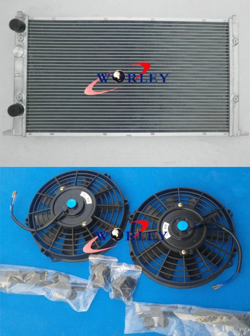 Row Aluminum Radiator + Fan for Volkswagen Golf MK3 GTI VR6 (1994-1998)