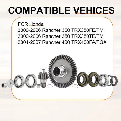 Ring Pinion Gear Oil Seal Final Drive for Honda TRX 350/400 (1999–2006)