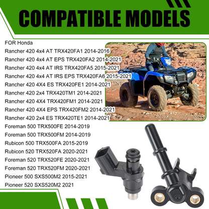 Fuel Injector & Joint Cap for Honda Foreman 500 TRX500FE/FM TRX520FM/FE (2014–2021)