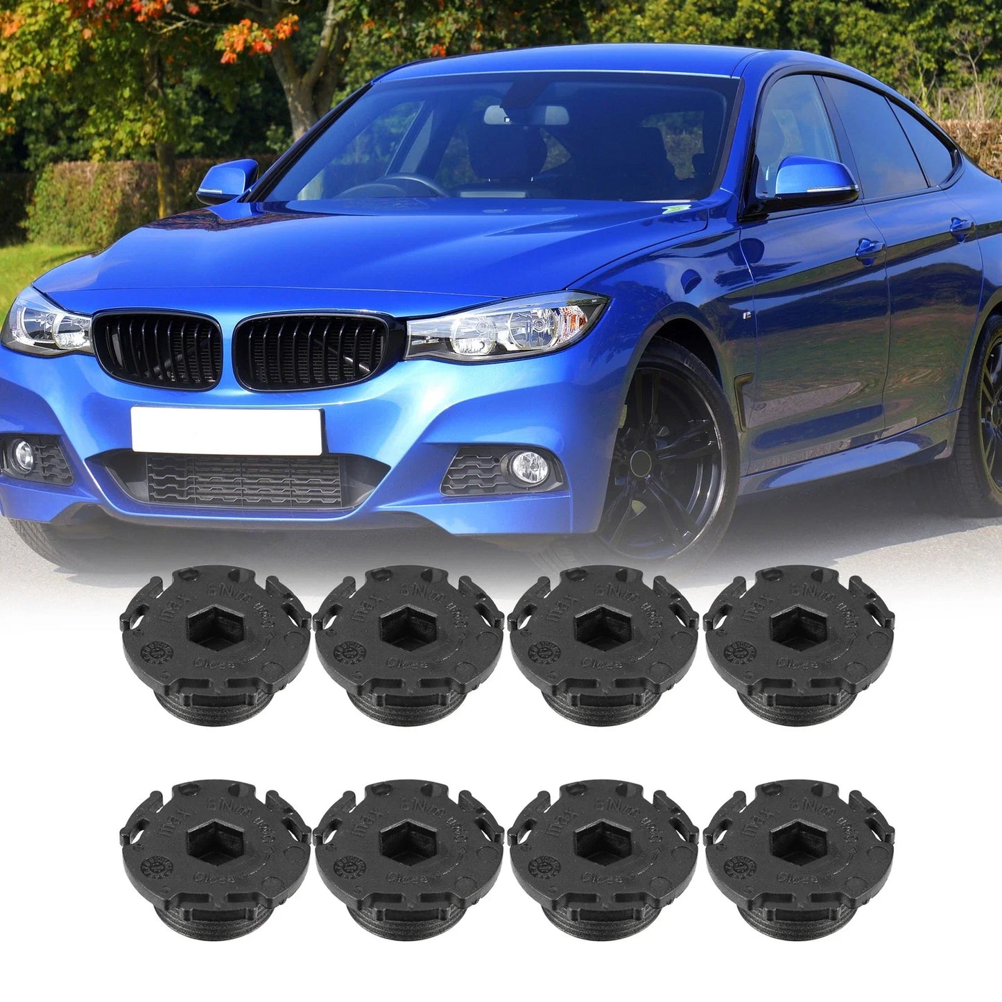 8pcs ABS Engine Oil Drain Plug Replacement for BMW 320i (2013-2015)