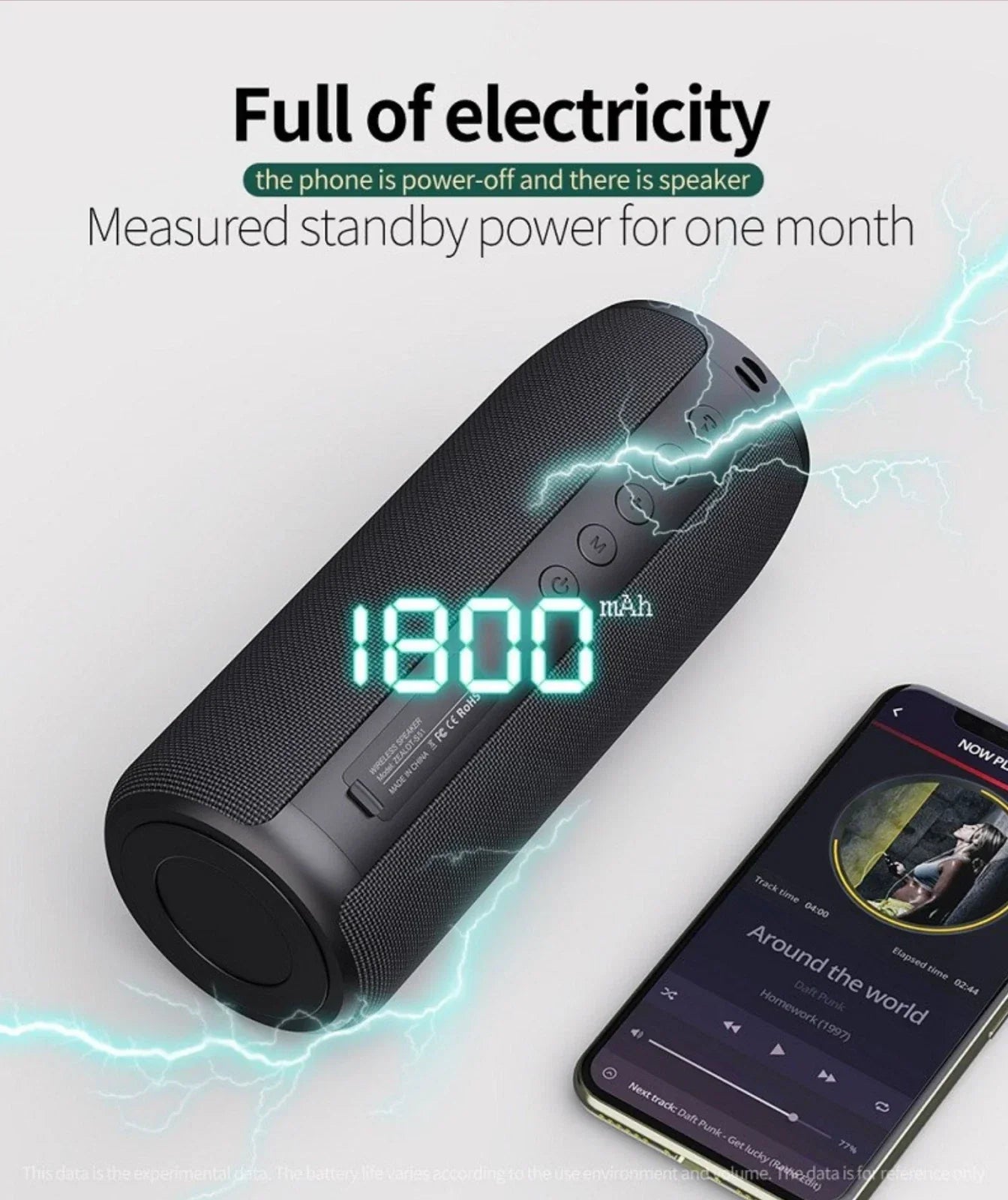 Portable Waterproof Bluetooth Speaker Super Bass TWS