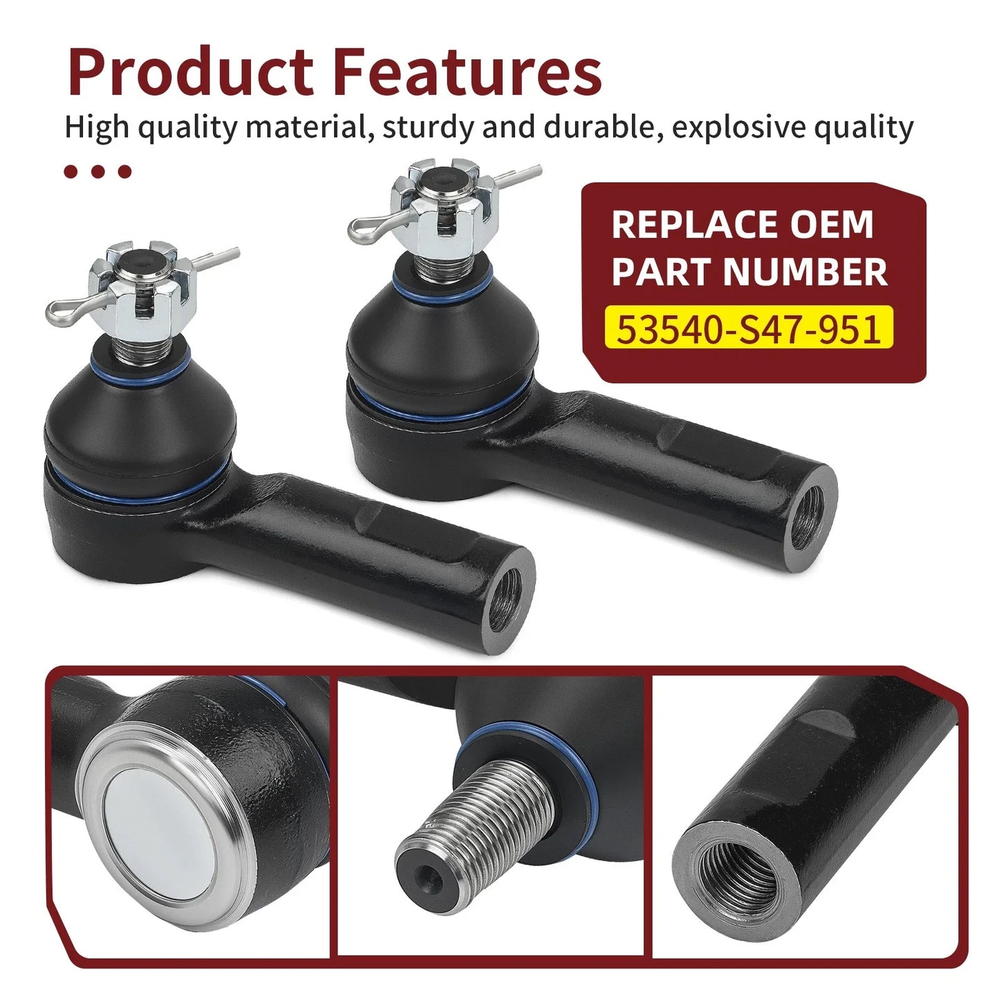 Tie Rod End Kit for Honda Pioneer 700/700-4 (2014–2024)