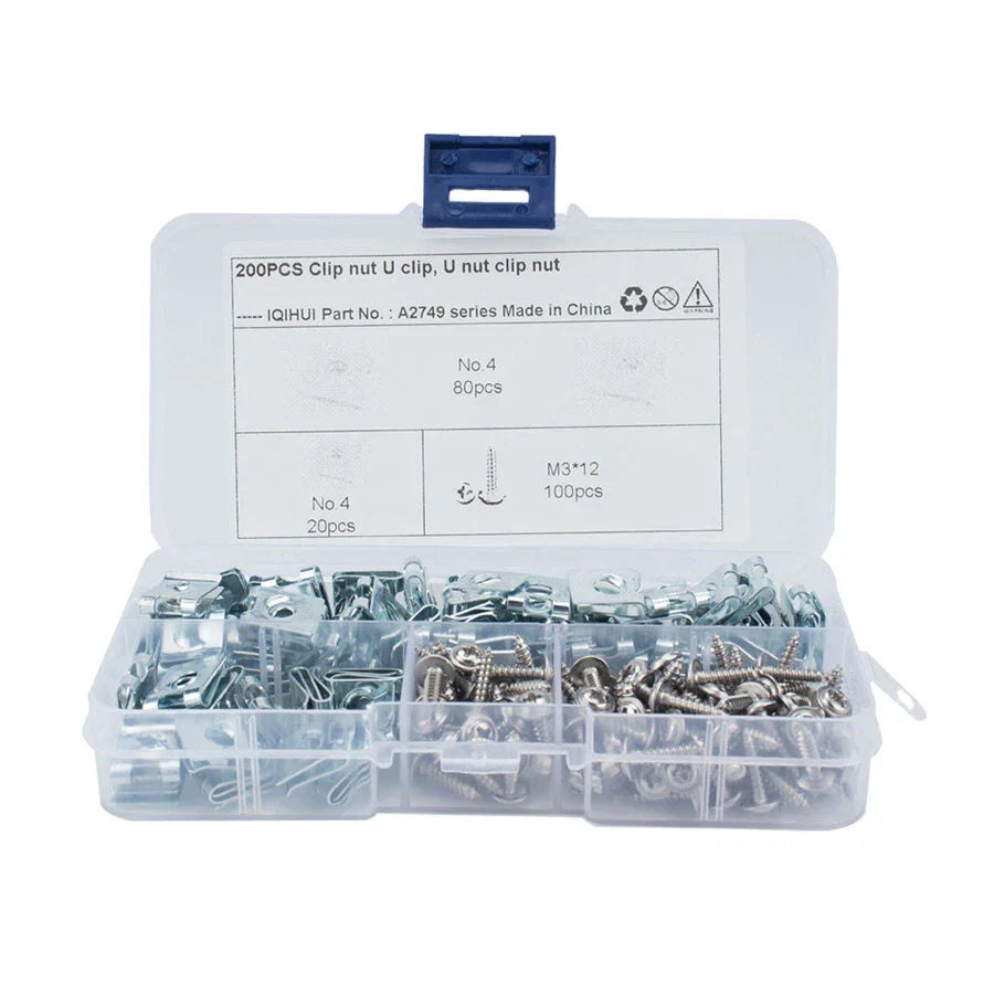 200 x U Nuts Fasteners for Car Interior Trim - Speed Fasteners (All Years)