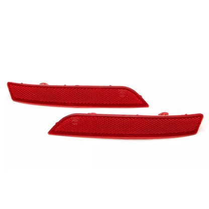 Rear Bumper Reflector Lights Red for Peugeot 508 (2011-2014)