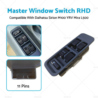 Master Window Switch for Daihatsu Sirion M100 YRV Mira L500 (2000-2005)
