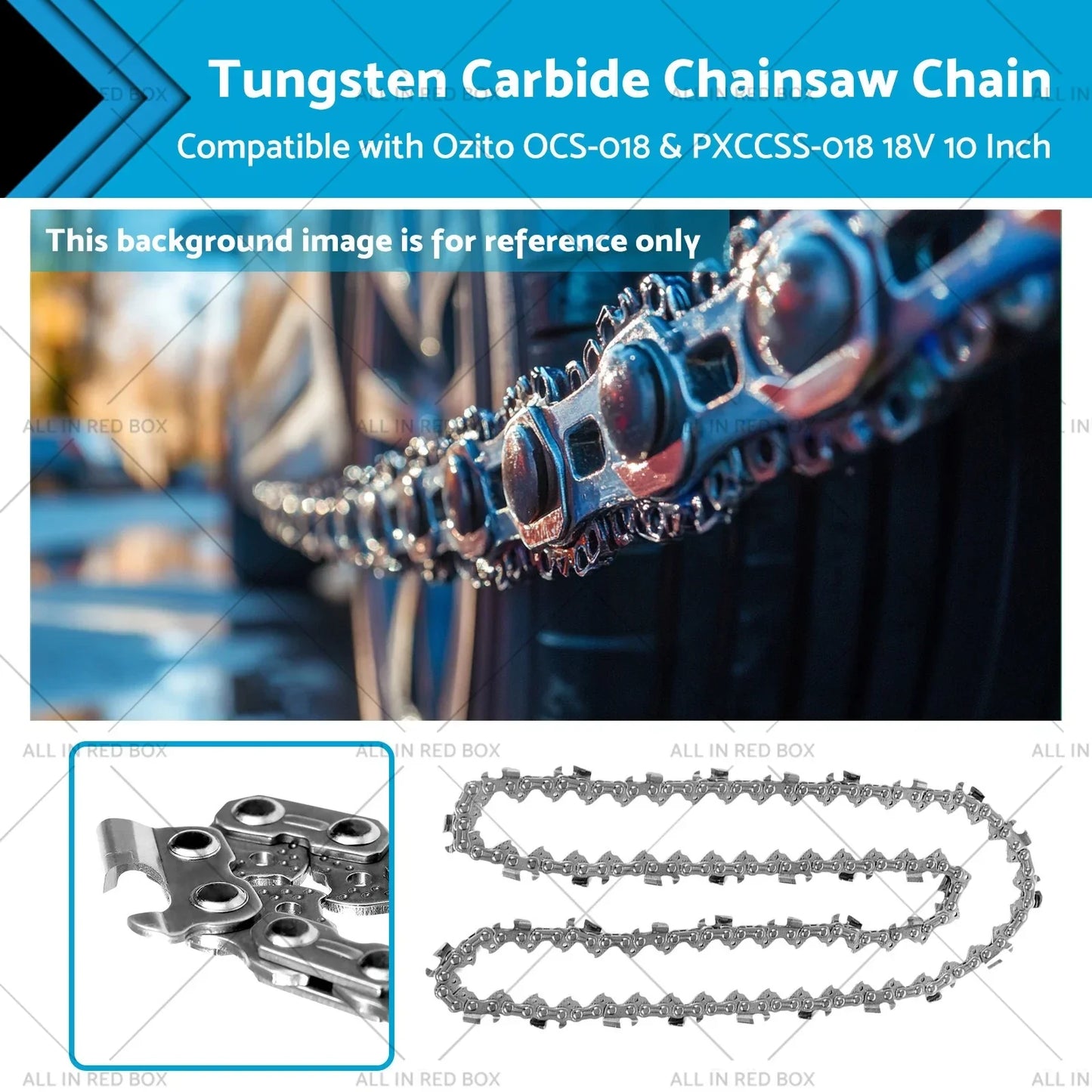3/8" .043 40DL Tungsten Chainsaw Chain for OZITO OCS-018 PXCCSS-018