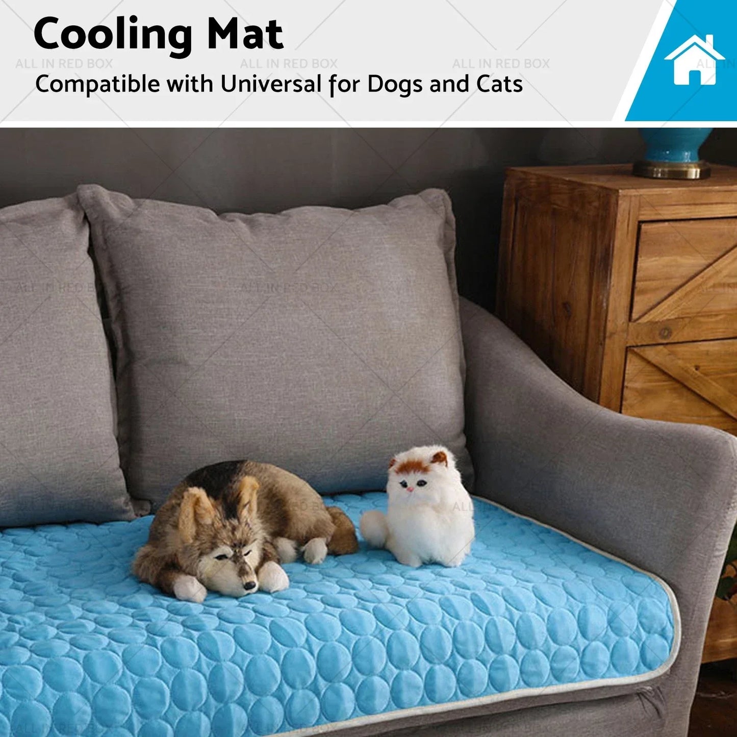 Cooling Mat for Dogs & Cats - Soft Mesh Fabric for Hot Weather