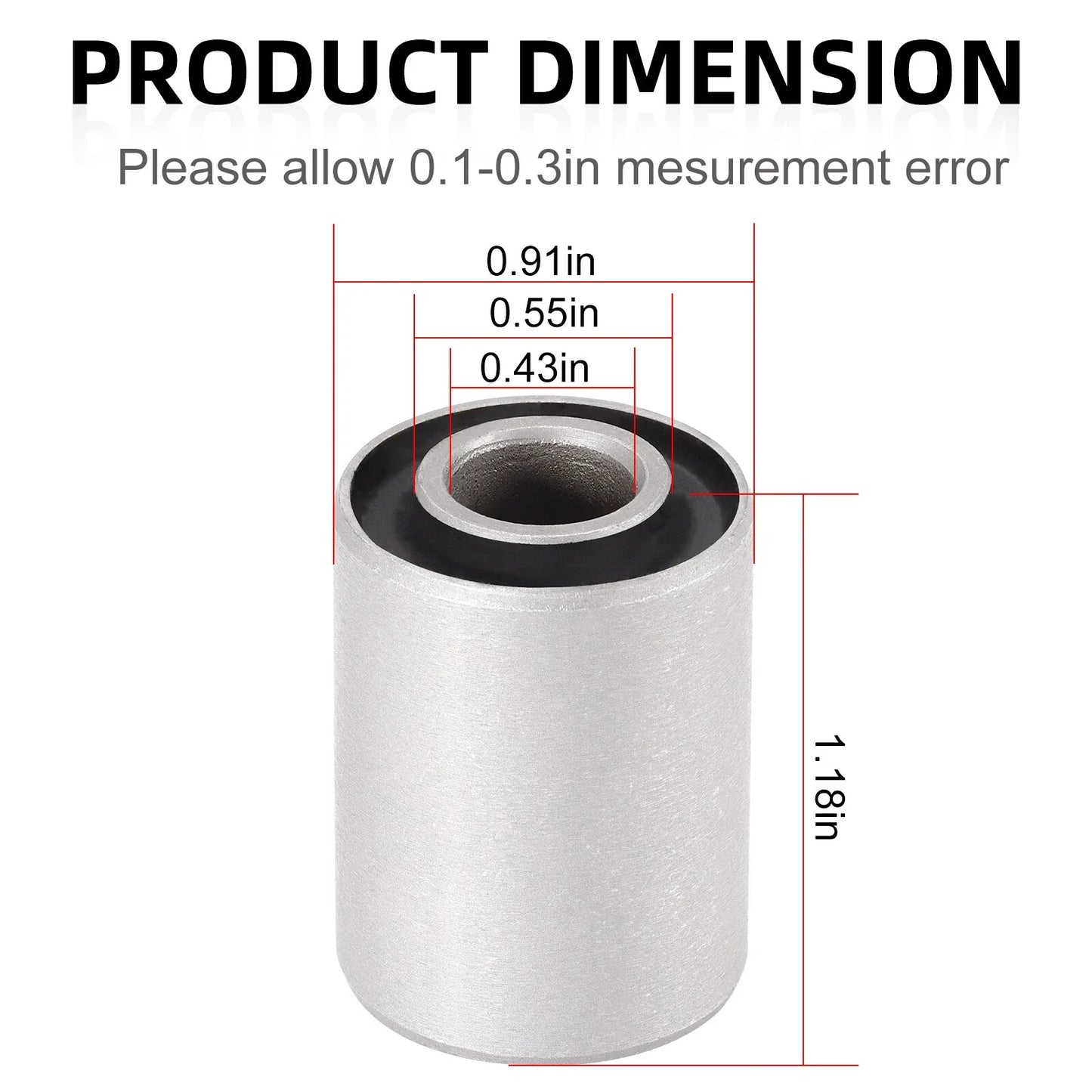 Pair Rear Swingarm Bushing for Yamaha TTR90 PW80 YSR50 (1980-2023)
