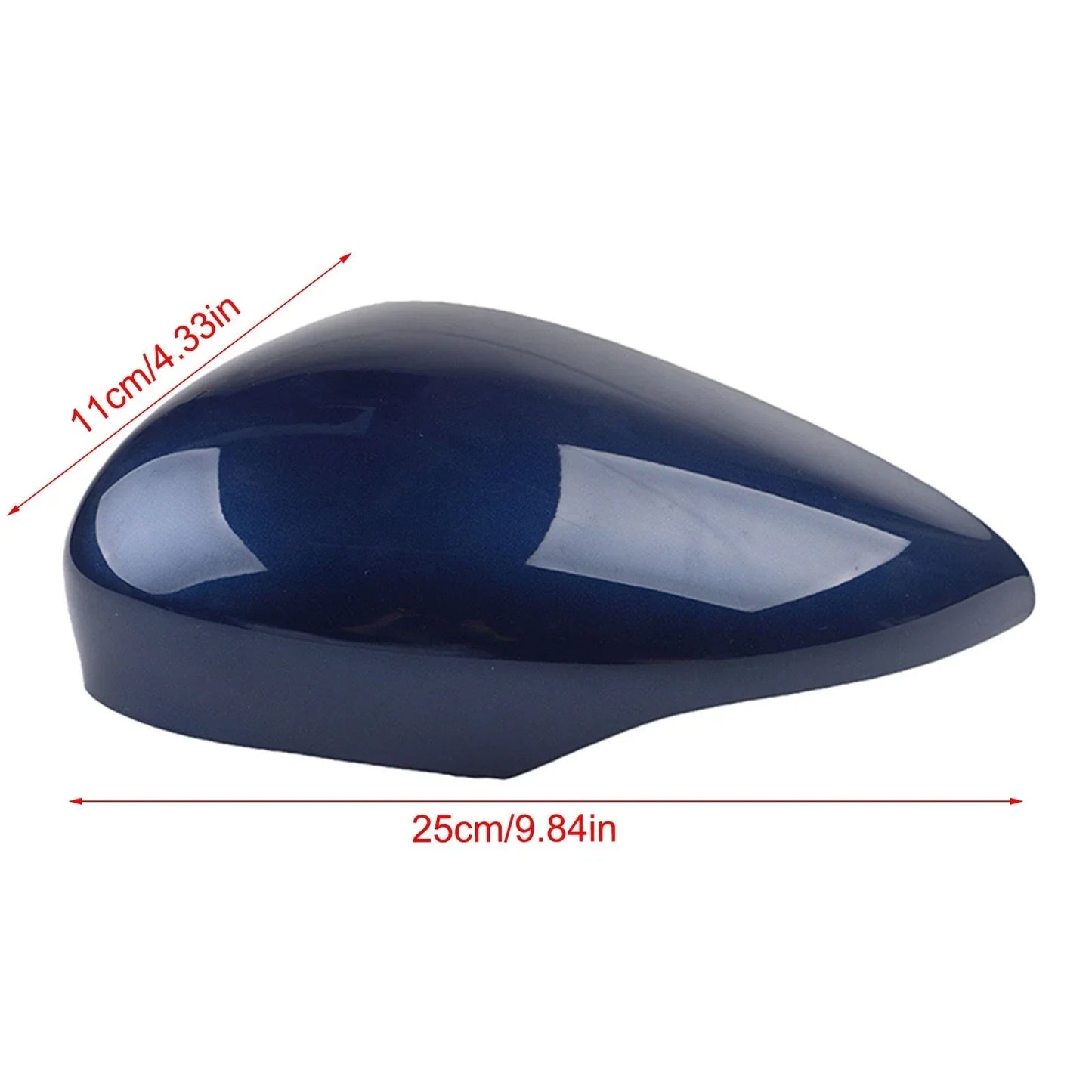 Dark Blue Left Mirror Cap Cover / 1x Mirror Cap Cover for Ford Fiesta MK7 (2008-2017)