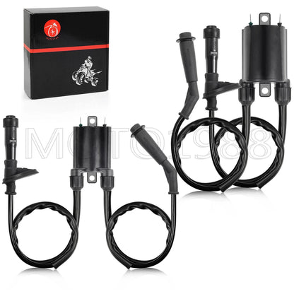 2 x Ignition Coil & Spark Plug Cap for HONDA Shadow VLX 600 VT600 (1988–2007)