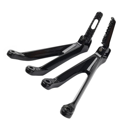 Black Rear Passenger Footrests Pegs for Honda CBR1000RR (2008-2016)